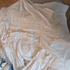 Rebecca Taylor Ivory Lace Blouse Sz2